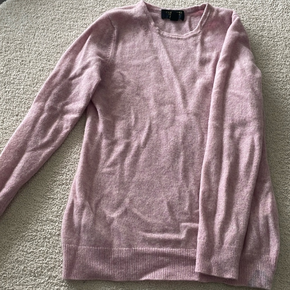 Blush pink cashmere sweater